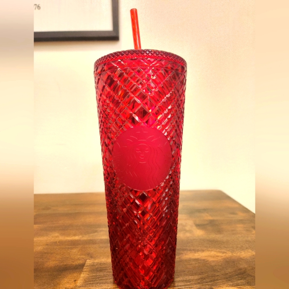 Starbucks Red Jeweled Tumbler